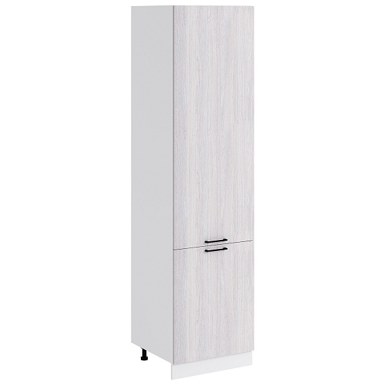 Шкаф пенал высокий под холодильник с боковинами ЛДСП Кухня Хелмер 600 мм Белый - Анкор