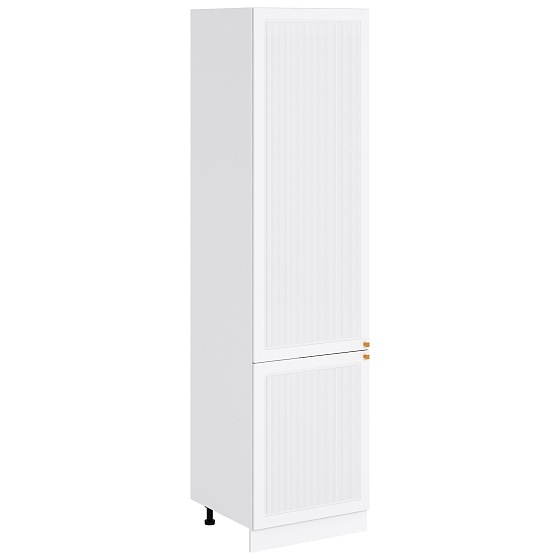 Шкаф пенал высокий под холодильник с боковинами ЛДСП Кухня Моцарт 600 мм Белый - Айленд