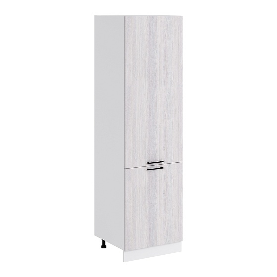 Шкаф пенал под холодильник с боковинами ЛДСП Кухня Хелмер 600 мм Белый - Анкор